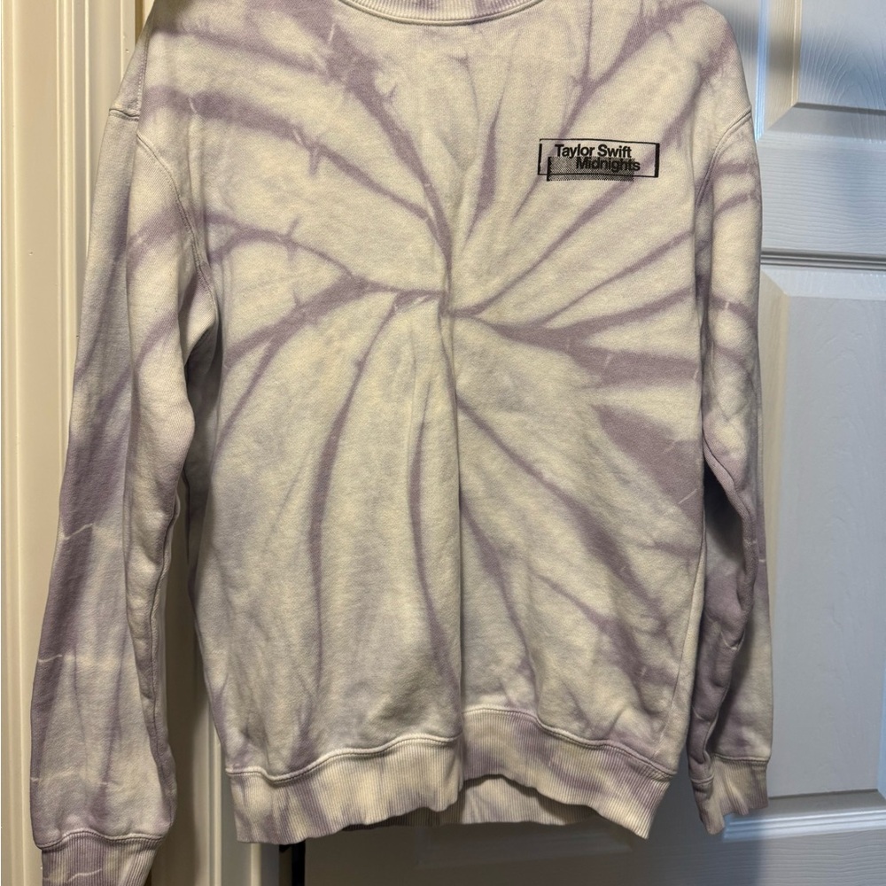 Taylor Swift Midnights Lavender Haze Swirl Tie Dye Crewneck Sweatshirt